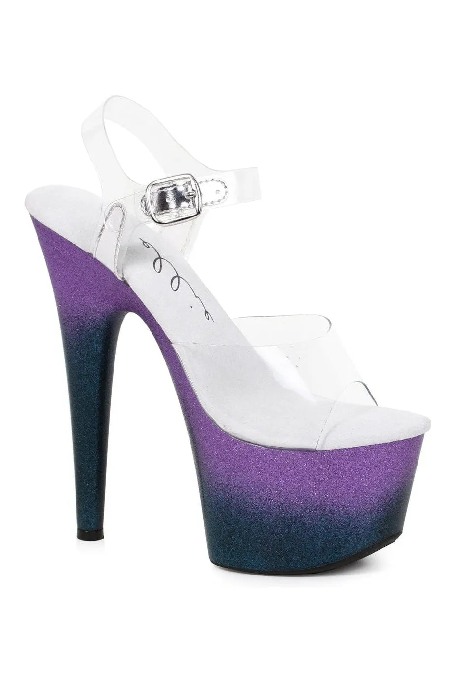 709-SHOW Platform Sandal  | Clear Vinyl