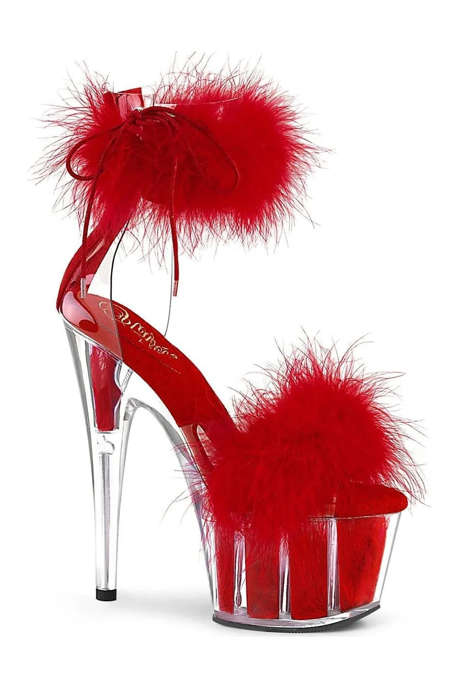 ADORE-724F Exotic Sandal | Clear Vinyl