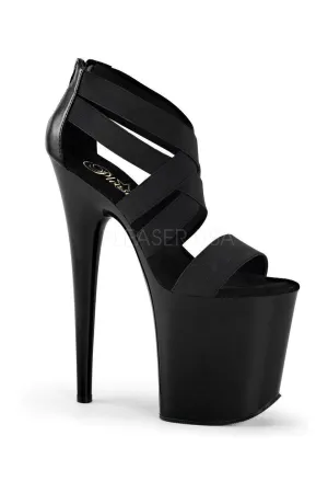 FLAMINGO-869 Platform Sandal  | Black elastic