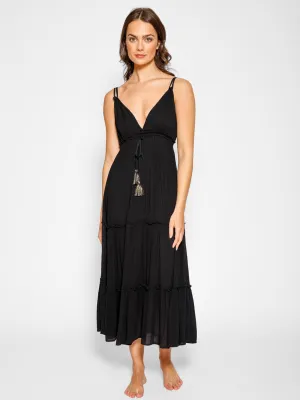 Miami Midi Dress In Black
