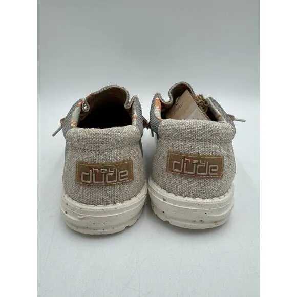 NEW Hey Dude WALLY ECO Men's Casual Slip On Shoe Grey US Size 8 Medium NIB