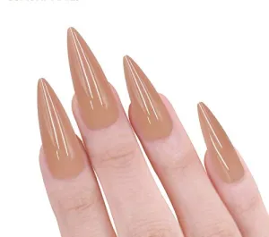 Nude Stiletto Nails
