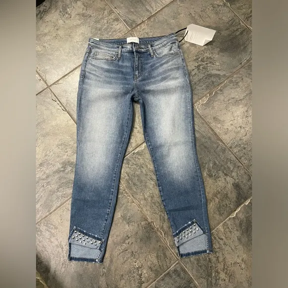 NWT Current Elliott The Turnt Ankle Skinny Stiletto Jeans Sz 31 $248