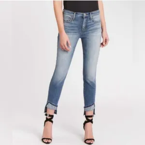 NWT Current Elliott The Turnt Ankle Skinny Stiletto Jeans Sz 31 $248