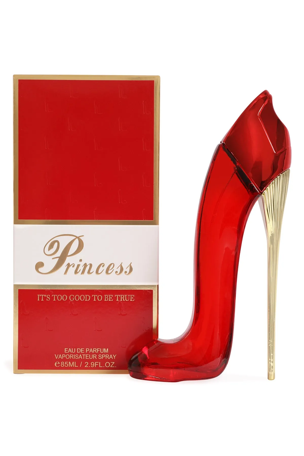 PRINCESS HIGH HEELS RED SPRAY PERFUME EAU DE PARFUM FOR WOMEN - 85ML/2.9 FL.OZ.