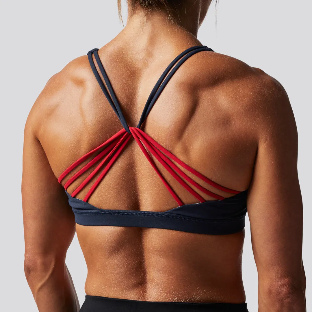 Vitality Sports Bra 2.0 (Brand Strength-Navy Blue)